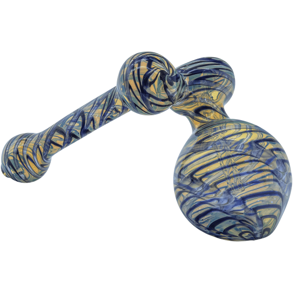 "Colored Sidecar" Fumed Sidecar Bubbler Pipe (Various Colors)