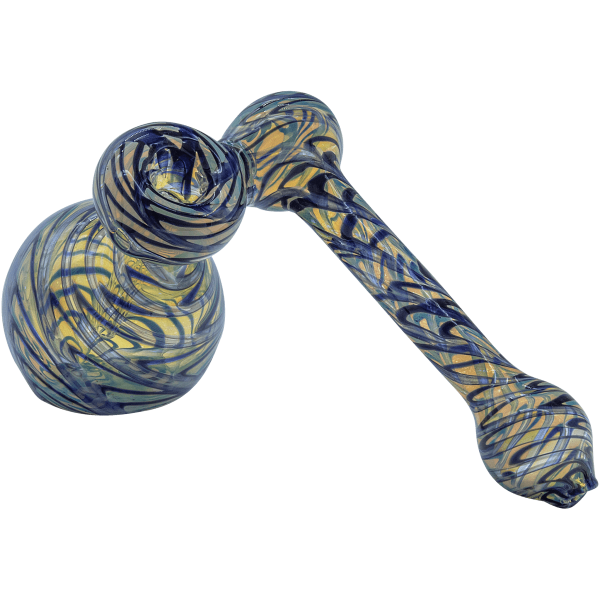 "Colored Sidecar" Fumed Sidecar Bubbler Pipe (Various Colors)