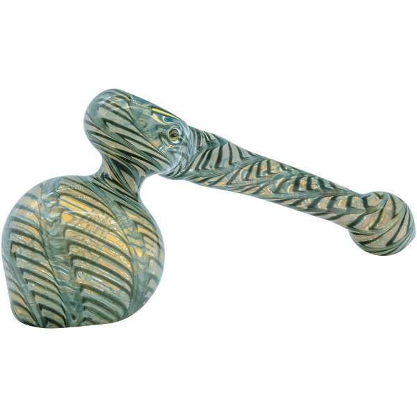 "Full Rake" Fumed Hammer Bubbler Pipe (Various Colors)