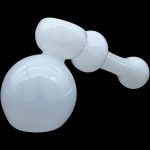 "Ivory Hammer" Glass Hammer Bubbler Pipe