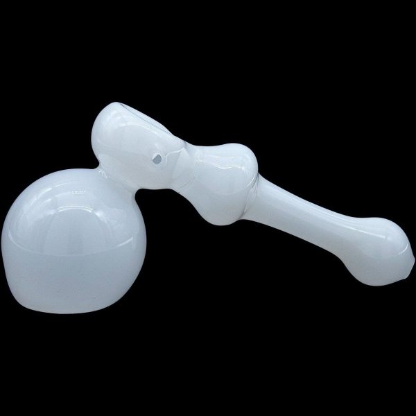 "Ivory Hammer" Glass Hammer Bubbler Pipe