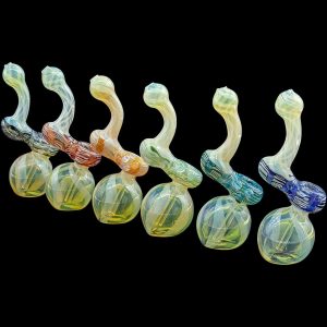 "Rake Bubb" Fumed Sherlock Bubbler Pipe (Various Colors)