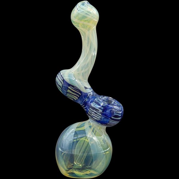 "Rake Bubb" Fumed Sherlock Bubbler Pipe (Various Colors)