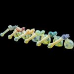 "Raked Sidecar" Fumed Sidecar Bubbler Pipe (Various Colors)