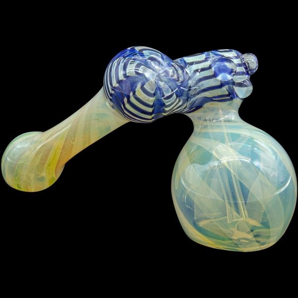 "Raked Sidecar" Fumed Sidecar Bubbler Pipe (Various Colors)