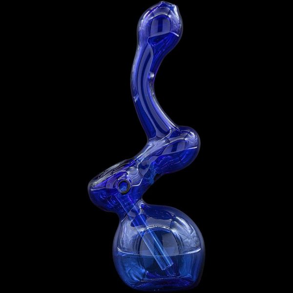 "Sherbub" Glass Sherlock Bubbler Pipe (Various Colors)