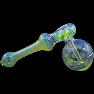 "Silver Hammer" Fumed Hammer Bubbler Pipe (Various Colors)
