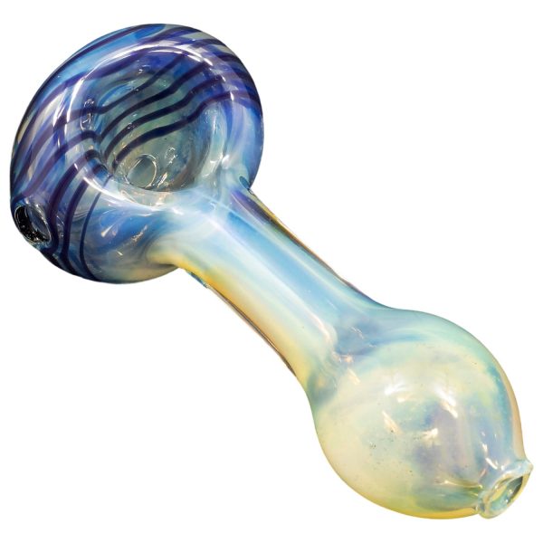 "Spiral-Head" Color Changing Glass Spoon Pipe