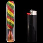 "Rasta Twister" Chillum Pipe