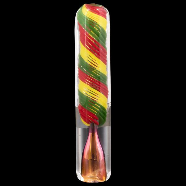 "Rasta Twister" Chillum Pipe