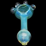 "Spiral Marble Head" Glass Spoon Pipe