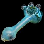 "Spiral Marble Head" Glass Spoon Pipe