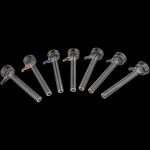 9mm Clear Slide Bowl w/ Color Handle for Pull-Stem Bongs