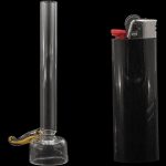 9mm Clear Slide Bowl w/ Color Handle for Pull-Stem Bongs