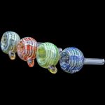 Color Raked Bubble Pull-Stem 9mm Slide Bowl