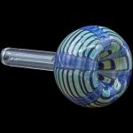 Color Raked Bubble Pull-Stem 9mm Slide Bowl