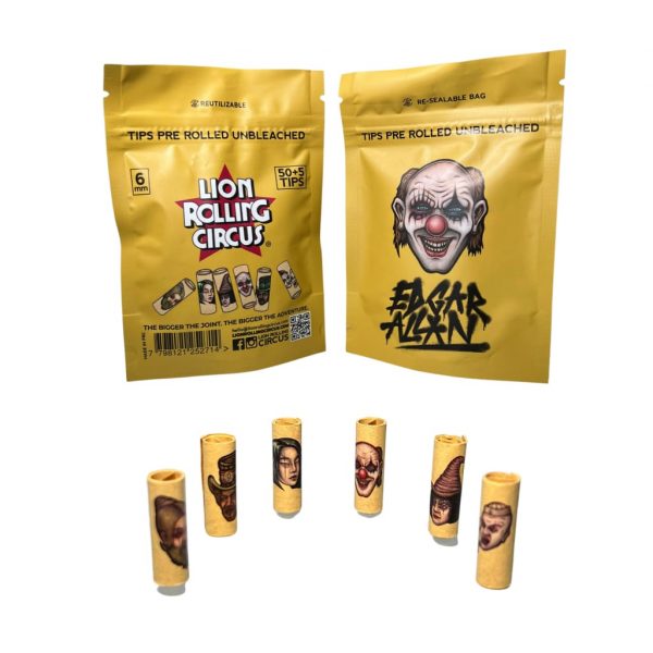 Lion Rolling Circus Unbleached Filter Tips for Smooth Draw