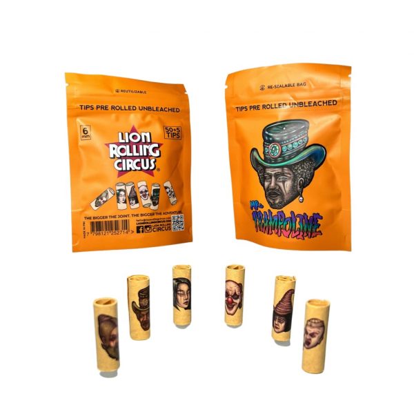 Lion Rolling Circus Unbleached Filter Tips for Smooth Draw
