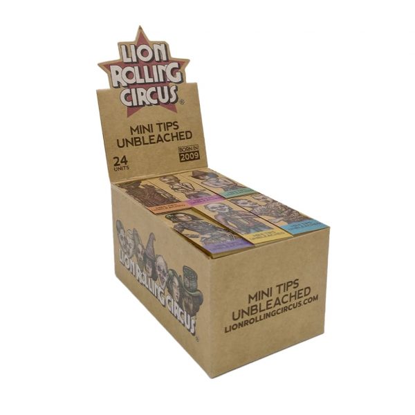 Lion Rolling Circus Filter Tips Lion Characters Designs Unbleached Bleached