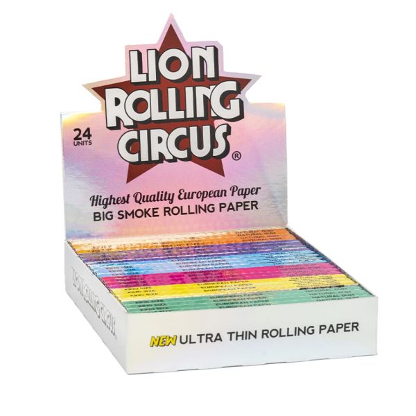 Lion Rolling Circus Silver Line Slow Burning Rolling Papers
