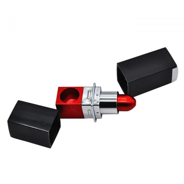 Lipstick Hand Pipe Metal Novelty Pipe in Assorted Colors 2.5 Inch