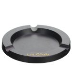 Lit Club Black Metal Ashtray