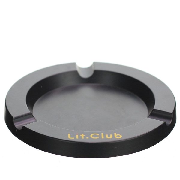 Lit Club Black Metal Ashtray