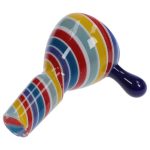 Solid Color Bowl with Dabber Horn - Male 14mm