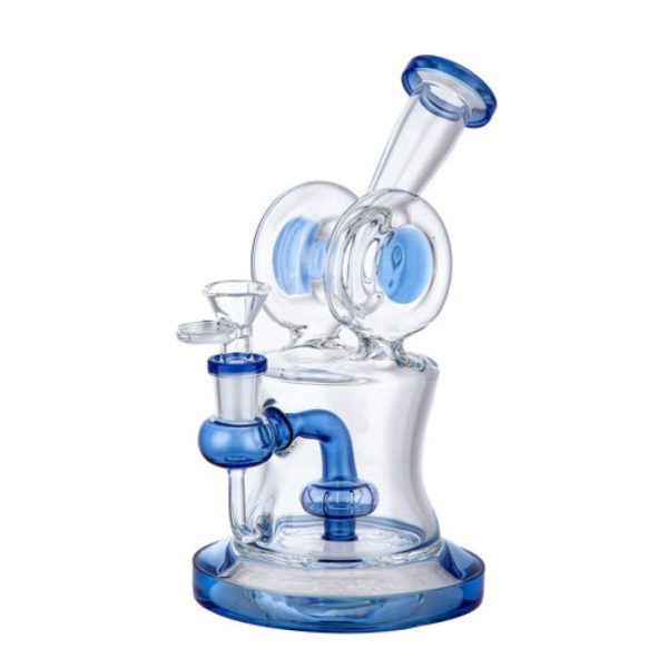 Lotus Glass 8 Inch Tall Color Changing Glass Beaker Water Pipe