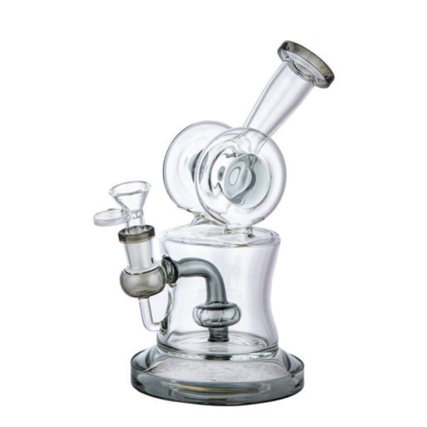 Lotus Glass 8 Inch Tall Color Changing Glass Beaker Water Pipe