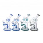 Lotus Glass 8 Inch Tall Color Changing Glass Beaker Water Pipe