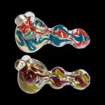 Twisty Color Marble Spoon Pipe - 4.5 in.