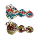 Twisty Color Marble Spoon Pipe - 4.5 in.