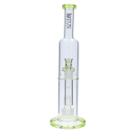 Smoke Cartel Dual Perc with Color Accents Bong - 15 in.