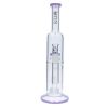 Smoke Cartel Dual Perc with Color Accents Bong - 15 in.