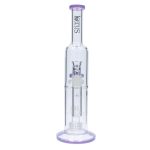 Smoke Cartel Dual Perc with Color Accents Bong - 15 in.