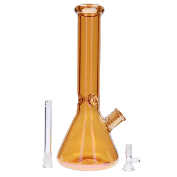 Smoke Cartel Electroplated Beaker Bong - 16 in.