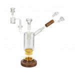 Marley Natural Black Walnut Riggler Portable Dual-use Glass Hand Pipe