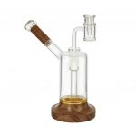 Marley Natural Black Walnut Riggler Portable Dual-use Glass Hand Pipe