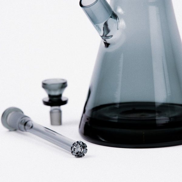 Marley Natural Smoked Borosilicate Glass Water Pipe