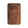 Marley Natural American Black Walnut Rolling Tray