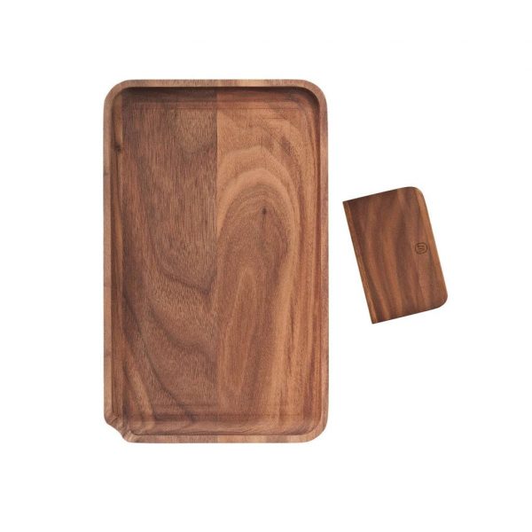 Marley Natural American Black Walnut Rolling Tray