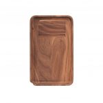 Marley Natural American Black Walnut Rolling Tray