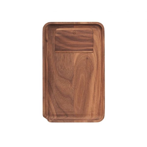 Marley Natural American Black Walnut Rolling Tray