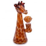 Mrs Giraffe 6 Inch Glass Bubbler Water Pipe