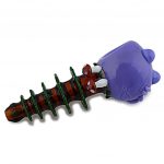 Mushroom Pine Tree Glass Pipe in Vibrant Colors