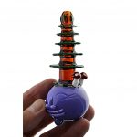 Mushroom Pine Tree Glass Pipe in Vibrant Colors