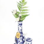 My Bud Vase "Joy" Chinese Porcelain Vase Bong Set