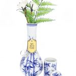 My Bud Vase "Luck" Chinese Porcelain Vase Bong