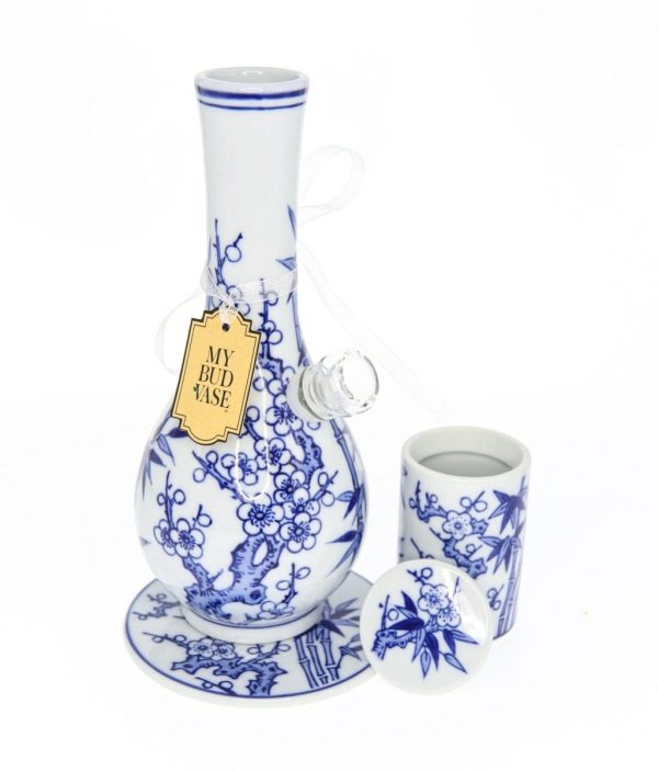 My Bud Vase "Luck" Chinese Porcelain Vase Bong